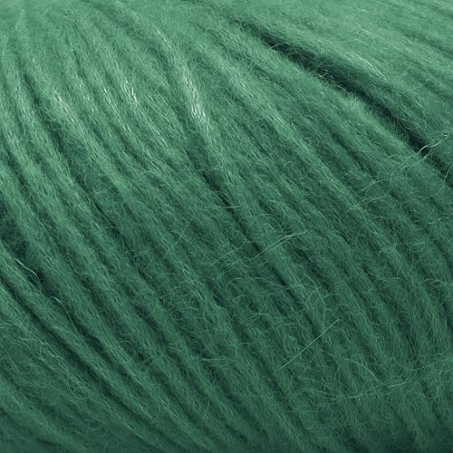 Baby Alpaca Merino Yarn 3 Skeins 150g Worsted Weight Knitting Ch. Green | Pullu baby alpaca merino blend made in Peru 3 skeins 150g 426yd total for knitting and crochet sweaters scarves and hats - color: Christmas Green
