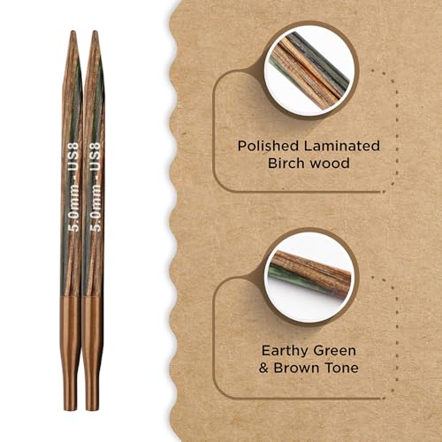 Knitter’s Pride Terra Interchangeable Needle 4""(10cm) - US 8(5mm) - size: 5.00mm