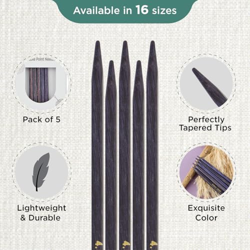KnitPro J’Adore Cubics Double Pointed Needles 6" (15cm) | US Size 7 (4.5mm) - size: US 7 (4.5mm)