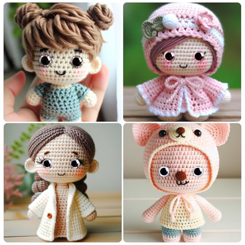 72Pcs 20mm Safety Eyes for Crocheting Mermaid Amigurumi Eyes for Crochet Animals Crochet Doll Craft Eyes with Washers Stuffed Animal Eyes for DIY of Puppet Bear Animal Halloween Decorations - size: 20mm