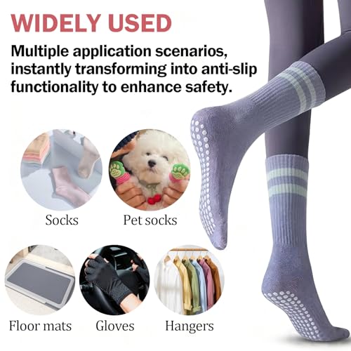 50ml White Sock Stop Glue, Washable Anti-Slip Coating for Socks | Water-based, latex-free coating adds washable, waterproof grip to socks, pet socks, mats and other fabrics. - color: white