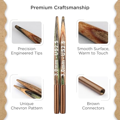Knitter’s Pride Terra Interchangeable Needle 2""(5cm) - US 2.5(3mm) - size: 3.00mm