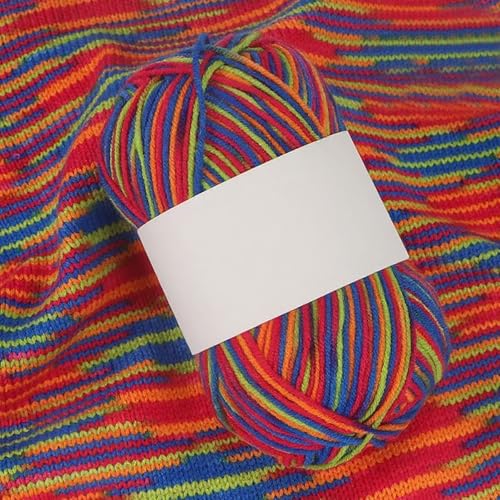 Threads for Knitting Yarn Crochet Yarn Rainbow for Crocheting Knitting Projects(Flower Sea Red) - color: Flower Sea Red