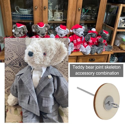 30pcs Doll Joint Cotter Pin Doll Joint Limbs Connect Pin Fibreboard Disks 30mm 40mm 50mm Doll Accessories Kit for Teddy Bear Toys Dolls