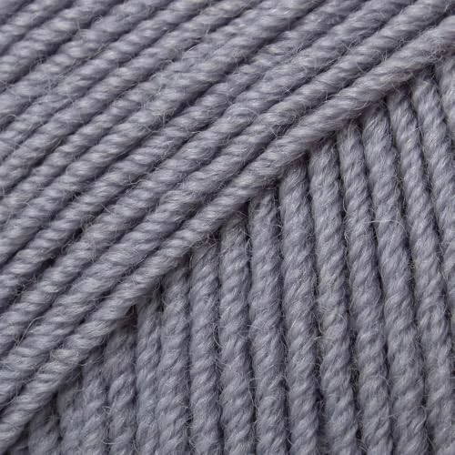 Premium Merino Yarn 4Ply Wool, Superwash Baby Merino - 100% Pure Extra Fine Merino Knitting Crochet Wools 50G Ball - color: Clouded Denim (26), size: 1 Unit