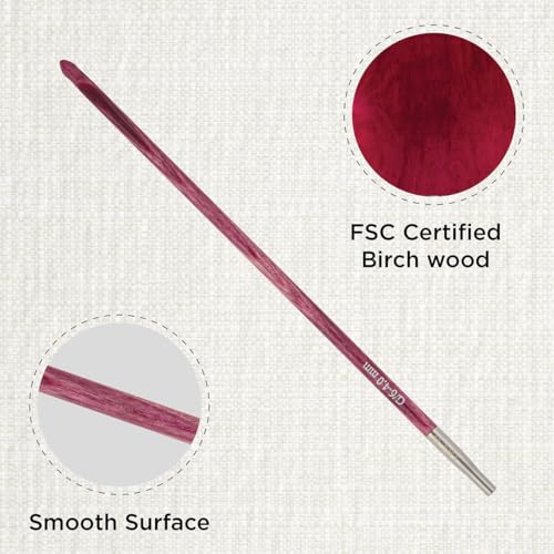 KnitPro Dreamz Afghan/Tunisian Crochet Hook | US Size G (4mm) - size: G (4.00 mm)