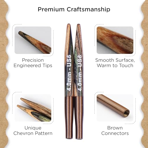 Knitter’s Pride Terra Interchangeable Needle 2""(5cm) - US 6(4mm) - size: 4.00mm
