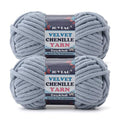 2 Pack Chunky Chenille Yarn for Crocheting and Knitting Beginners,Thick Bulky Plush Fluffy Velvet Soft Baby Blanket Crochet Chenille Yarn for Crocheting Blankets/Amigurumi/DIY Crafts(Grey - color: Grey