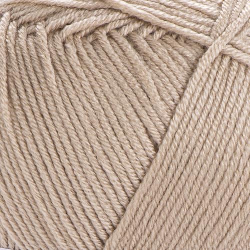 1 Skein YarnArt Adore, Antipilling Yarn, 100% Antipilling Acrlylic, 100 g (3.5 oz), 280 m (306 yd), 3 : Light-DK, Beige - 336 - color: Beige - 336