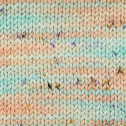 KnitPro Symfonie DK Weight Merino Wool Yarn 240yds, 100g, Bonnie Blooms | 100% Extrafine Merino, Hand Dyed, OEKO-TEX Certified, Superwash, Colorfast, #3 Yarn Skein for Knitting & Crochet - color: Bonnie Blooms