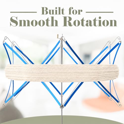 ClarArti - Yarn Swift – Smooth Rotating Umbrella Swift for Knitting, Crochet, Skeins & Hanks