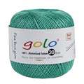 golo Crochet Thread Size 30 Yarn for Hand Kniting,Tatting,Crocheting 712 - color: 712-Turquoise