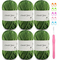 6 Pack of 1.76oz Chenille Yarn for Crocheting,60yards Soft Fluffy Velvet Yarn, Ideal Crochet for DIY Baby Blankets Toys Scarves Throw Pillows Hats Cushions(Pine Green) - color: Pine Green
