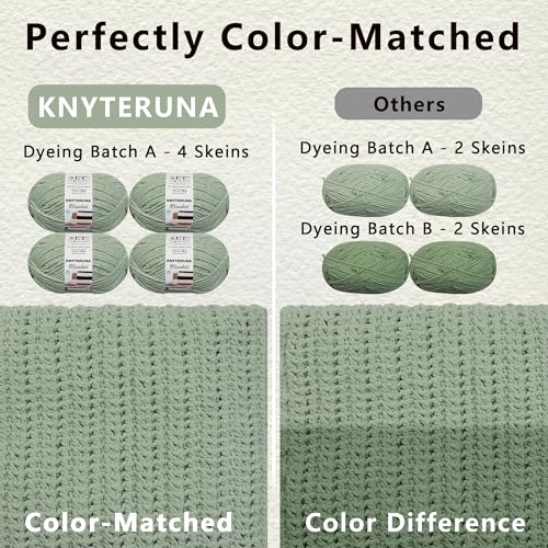 #6 Super Bulky Blanket Yarn for Crocheting - 4 Skeins(Each 10.5oz/300g, 220yds/201m), Chunky Chenille Thick Plush Big Soft Yarn for Crocheting Knitting Blankets, Sage Green - color: Sage Green