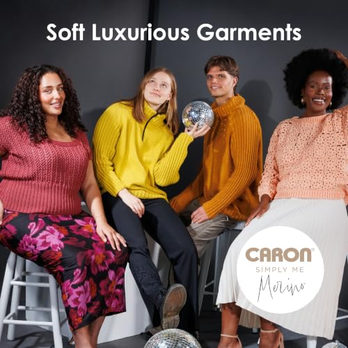 Caron Simply Me Merino Soft Yarn for Crocheting, Basil Heather, 3-Pack | #3 Light DK Yarn, 50% Merino Wool & 50% Acrylic, Soft Yarn for Crocheting, Knitting & DIY Crafts, 215yd, 100g/3.5oz per skein - color: Basil Heather