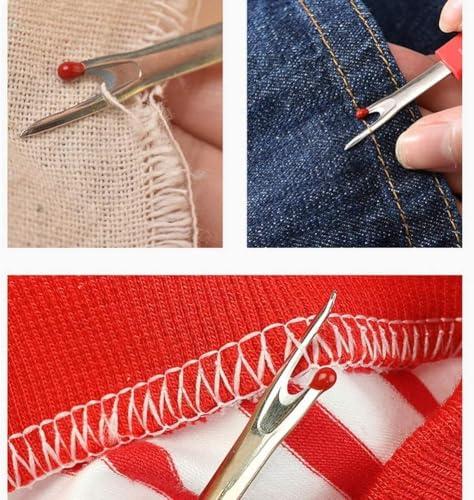 MUUZLL Seam Rippers, Seam Ripper and Thread Remover Kit, Sharp Sewing Seam Thread Remover Stitch Unpicker with Ergonomic Handles for Needle Work Patterns and Sewing Clothes