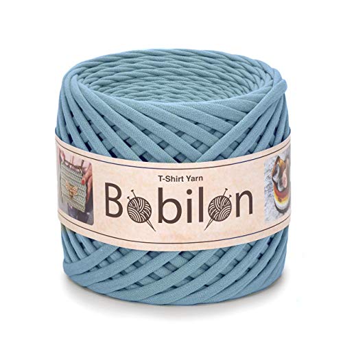 Bobilon 3-5 mm Thin Cotton T-Shirt Yarn for Amigurumi - Smoky | 100% cotton t shirt yarn for amigurumi, crochet, knitting and macrame; new fabric, not recycled; 109 yds - color: Smoky