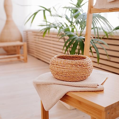 PATIKIL Wicker Repair Kit, 33ft(10m) 2.5mm Round Synthetic Rattan Material Plastic Wicker Woven Set for DIY Craft and Weaving Basket Making, White - color: White