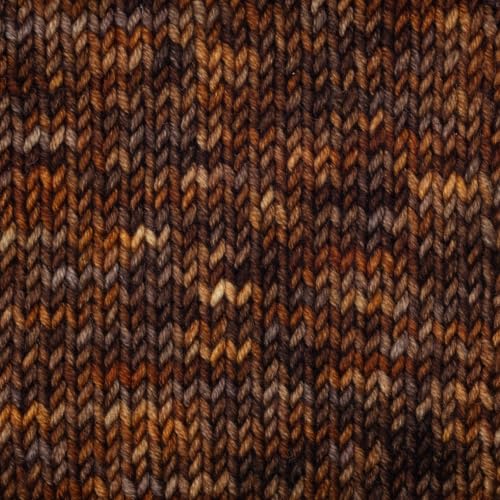 KnitPro Symfonie DK Weight Merino Wool Yarn 240yds, 100g, Caramel | 100% Extrafine Merino, Hand Dyed, OEKO-TEX Certified, Superwash, Colorfast, #3 Yarn Skein for Knitting & Crochet - color: Caramel