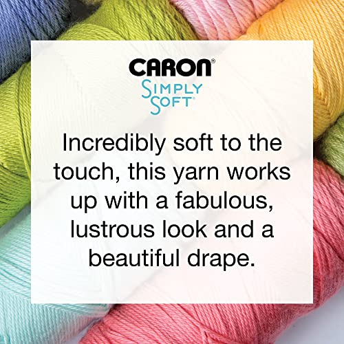 Caron Simply Soft Yarn for Crocheting & Knitting, Cobalt Blue, 3-Pack | #4 Worsted Medium, Soft 100% Acrylic Yarn for Crochet, Knitting, Blankets and Crafts, 315 Yards, 170.1g/6oz per skein - color: Cobalt Blue, style: Simply Soft