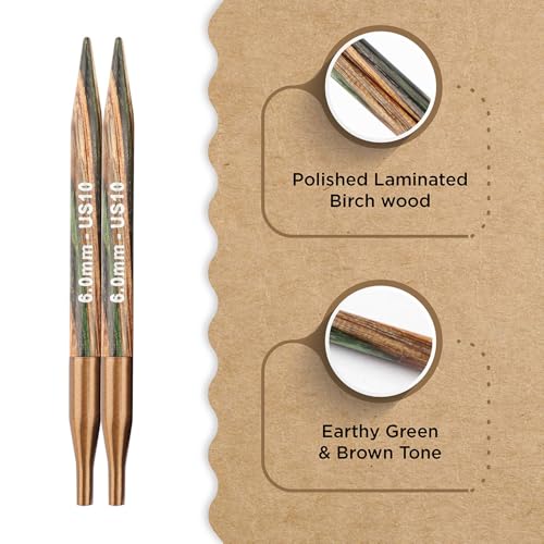 Knitter’s Pride Terra Interchangeable Needle 4""(10cm) - US 10(6mm) - size: 6.00mm