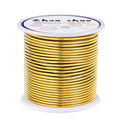 12 Gauge(2mm) Aluminum Wire 35 Yards Anodized Metal Wire for Bonsai Armature Crafting Sculpting Jewelry Craft Making Beading Floral (Gold, 12 Gauge) - color: Gold
