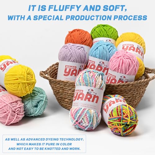 3 Pack Plush Chunky Chenille Yarn for Crocheting, Soft Fluffy Velvet Yarn for Crocheting, Fuzzy Baby Blanket Knitting Yarn, 300g/393yds Bulky Amigurumi Yarns（3 Aqua Green） - color: 3 Aqua Green