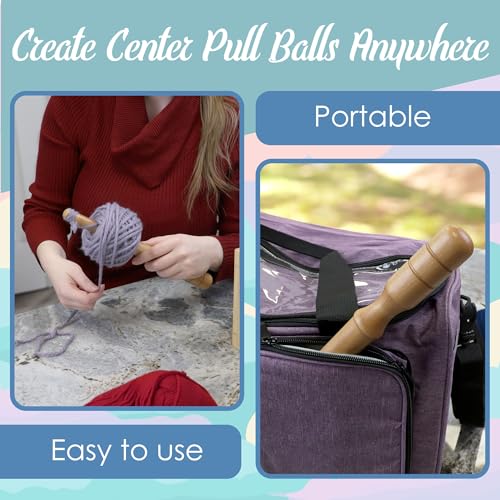 JubileeYarn Nostepinne Wooden Yarn Ball Winder - 8.5cm - 2 Winders - color: Nostepinne 8.5cm, size: 2 Units