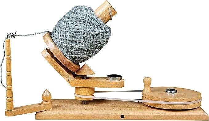 Antique Vintage Wooden Yarn Winder for Knitting | Crocheting Wool Yarn String and Fiber Ball Winder || Sunrise Wood Store (Beechwood Winder) - color: Beechwood Winder