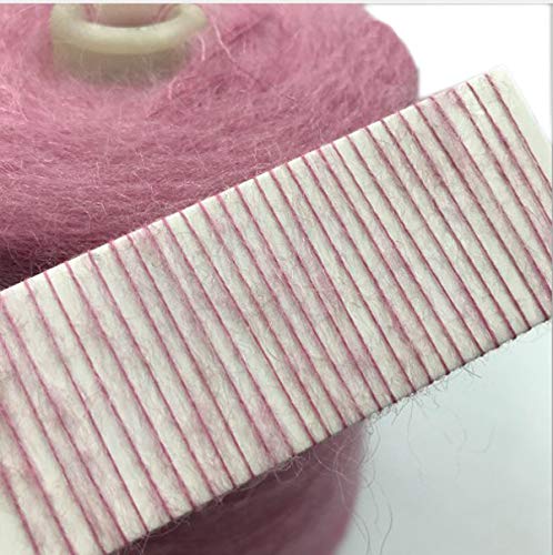 6 Skein Angola Mohair Yarn,Long-haired Angora Wool Cashmere Yarn for Knitting DIY Scarf Crochet Thread Supplies 300g (Withered Green) - color: Withered Green