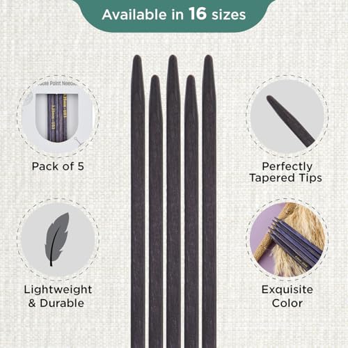 KnitPro J’Adore Cubics Double Pointed Needles 6" (15cm) | US Size 3 (3.25mm) - size: US 3 (3.25mm)