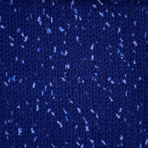 Tweed Twinkles Soft Baby Yarn DK Acrylic 4-Pack (696Yds/400G) Midnight Blue | Acrylic Baby Blanket Knitting Yarn with Free Patterns - Size 3 DK Light Worsted Weight Yarn for Crocheting with Flecks - color: Midnight Blue, size: Pack of 4
