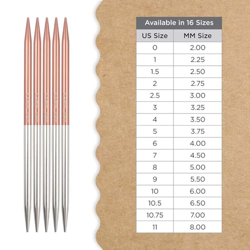 Knitter’s Pride Rosemist Double-Point Needle 6""(15cm) - US 9(5.5mm) - size: 5.50mm