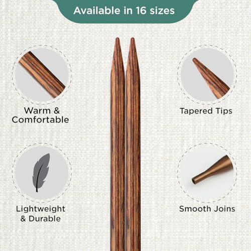 KnitPro Ginger Interchangeable Circular Needles 5" (13cm) | US Size 10 (6mm) - size: US 10 (6mm)