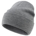 100% Cotton Beanie Lengthen Cuffed Beanies Knit Winter Hats Unisex | Double-Layer Warmth,Ultra-Soft 100% Cotton Knit,Long Non-itchy,Snug No-Slip Stretch Fit,Warm Winter Skull Cap - color: 1-light Grey