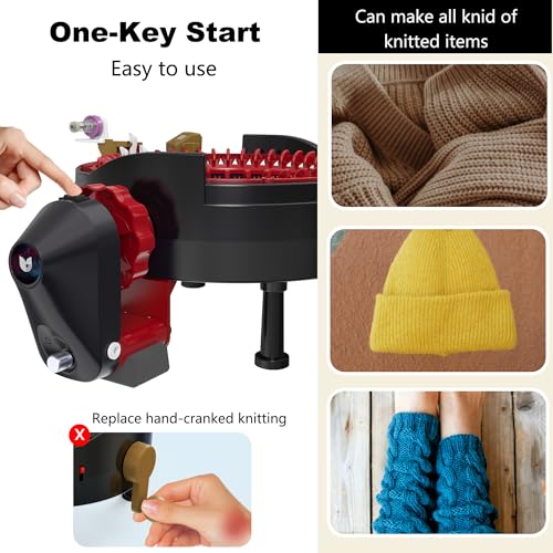 Electric Knitting Machine Adapter for Addi 46 Knitting Machine, Automatic Adapter for Crochet Machine, Knitting Machine Accessories, Black - color: BLACK