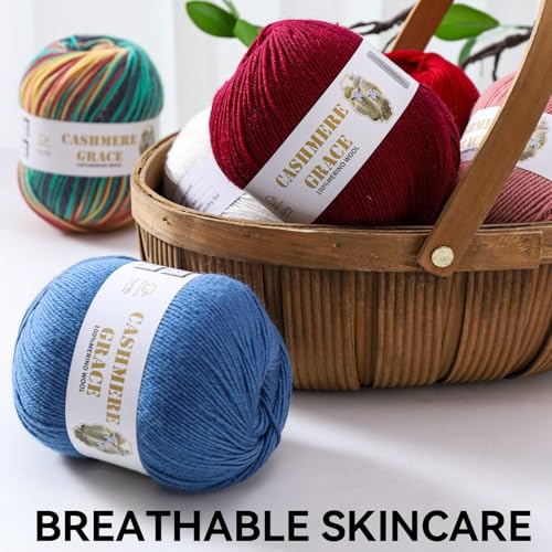100% Pure Natural Merino Wool Yarn (4ply) - Each Ball 3.5 OZ/Approximately 320 Yards - Hand-Knitting/Crochet/Knitting - Soft and Non-irritating [2 Ball Set] (Dark Gray) - color: Dark Gray