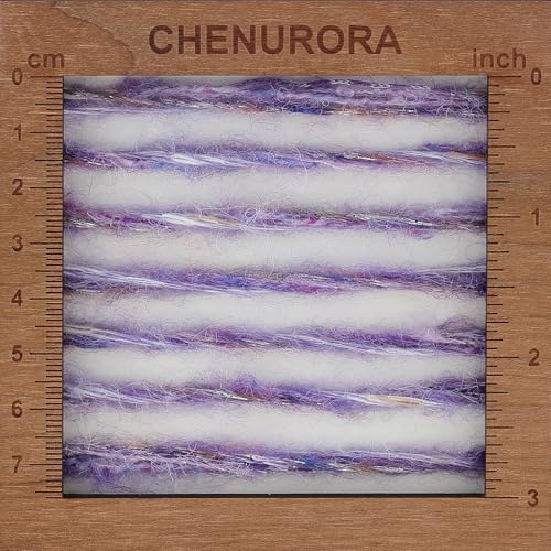 Artisanal Yarn Collection Multifiber Fancy Yarn for Knitting Crocheting Crafts DIY, Set of 3 Rolls(104 Starry Night Purple Haze) - color: 104 Starry Night Purple Haze