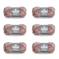Patons Kroy Socks Brown Rose Marl Yarn - 6 Pack of 1.75oz/50g - Blended Fiber - 166 Yards - Knitting, Crocheting & Crafts - color: Brown Rose Marl