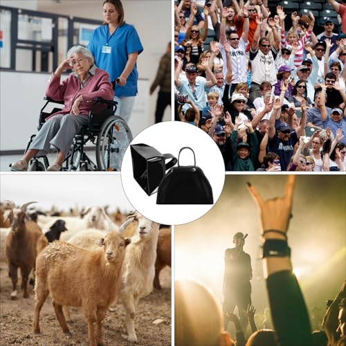 15 Pack 3 Inch Metal Cowbells Black Cow Bells Noise Makers Loud Cow Bell with Handles, Small Cowbell Hand Percussion Cowbells for Sporting Events, Football Games, Concert, Farm, Call Bell Alarm - color: Black