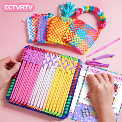 CCTVRTV 504 PCS Weaving Loom Loops Refill for Potholder Loom kit | Elastic DIY Arts and Crafts Loops Supplies for Kids Beginners, Perfect Birthday Gifts for 5 6 7 8-12 13 Year Old Girls - color: Multicolored