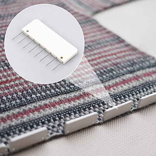 LAMXD 8 Pins Knit Blocking Pins Kit,Knit Blocking Combs – 24 Combs for Blocking Knitting, Crochet, Lace or Needlework Projects – for use with Blocking Mats for Knitting Mat - size: 24Pcs 8-Pins Blocking Combs