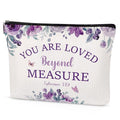 Purple Makeup Bag - Christian Bible Gifts, Travel Cosmetic Bag, Church Bag - style: Christian Bible