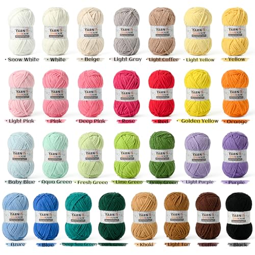 Soft Chenille Yarn for Crocheting, Fluffy Chunky Crochet Yarn for Baby Blanket, (1.76oz/65.6yds) Fuzzy Velvet Yarn for Amigurumi&DIY Puzzle、Crafts、Scarf(Aqua Green) - color: Aqua Green
