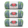 Red Heart All in One Flower Power Crochet Yarn, Come On Clover, 3-Pack | #4 Medium Worsted Weight 100% Acrylic Striping Yarn for Crochet and Knitting, Up to 12 Flower Motifs, 440 yards, 250g/8.8oz - color: Come On Clover
