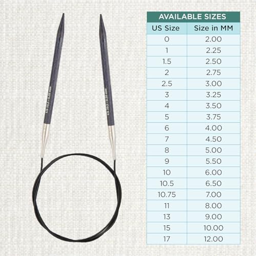 KnitPro Dreamz Fixed Circular Needles 16" (40cm) | US Size 10.5 (6.5mm) - size: US 10.5 (6.5mm)