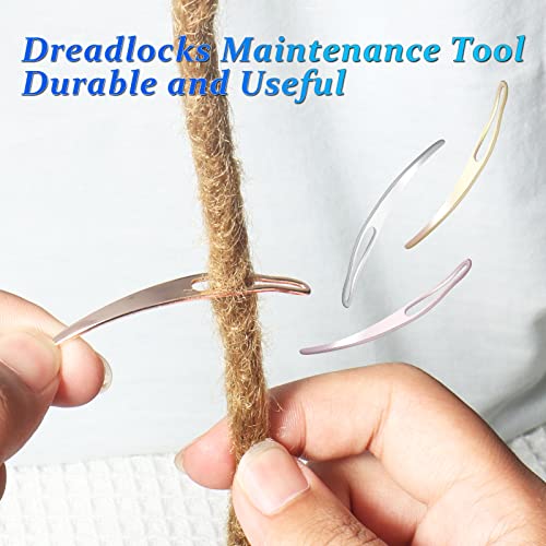 6PCS Dreadlock Crochet Needle for Dreadlocks 0.5mm, Durable Dreadlock Crochet Hooks for Hair with Interlocking Tool, Excellent for Maintaining Real Dread Loc - size: 0.5 mm