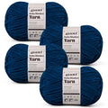 Fluffy Chunky Yarn for Crocheting, Chenille Crochet Yarn 6 Super Bulky, 4 Pack of 161 yds/7.76 oz Baby Blanket Yarn, Soft Velvet Yarns for Knitting Amigurumi&DIY Crafts/Hats/Socks(4 Navy Blue) - color: 4 Navy Blue