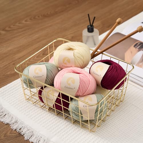 100% Merino Wool Yarn, 6-Ply Luxurious and Soft Yarn for Hand Knitting & Crocheting, 1.76 OZ/50g, 127 yds/116 Meters(Deep Red, 1 Ball) - color: Deep Red, size: 1 ball