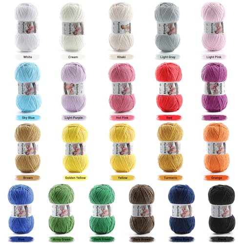 Skinny Chenille Yarn for Crocheting and Knitting - 1 Pack of 100g/317yds Ultra Soft Fluffy Plush Velvet Yarn - #2 Crochet Yarn for Amigurumi, Blankets, Plush Dolls, Baby Clothes (1, Navy Blue) - color: Navy Blue